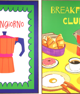1629 WANDBILDER BREAKFAST CLUB S/2